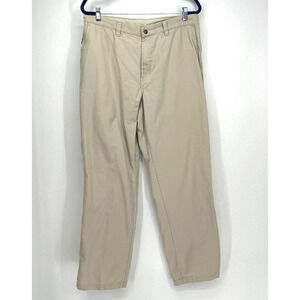 Columbia Hiking Pants Mens 34 Beige Flex ROC UPF Khaki Outdoor Pants